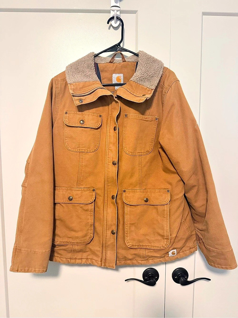 Carhartt Women’s Canvas Detroit Jacket Large Brown